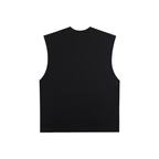 Raw Edge Cotton Tank Top