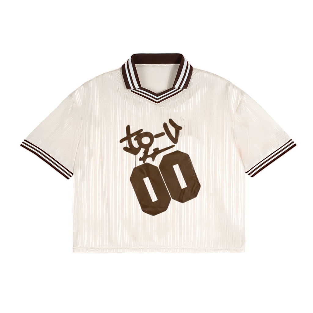 Contrast Stripes Polo Collar T-Shirt