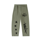 Graffiti Star Belted Pants