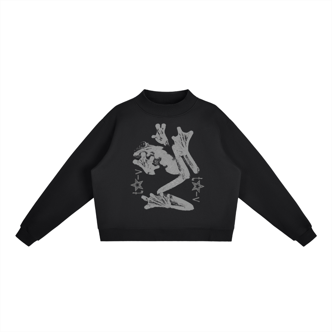 Mock-Neck Crew Sweatshirt