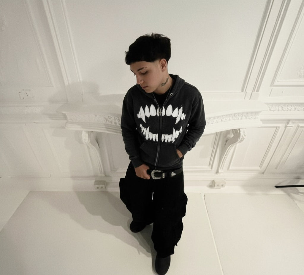 Fangs Zip Hoodie