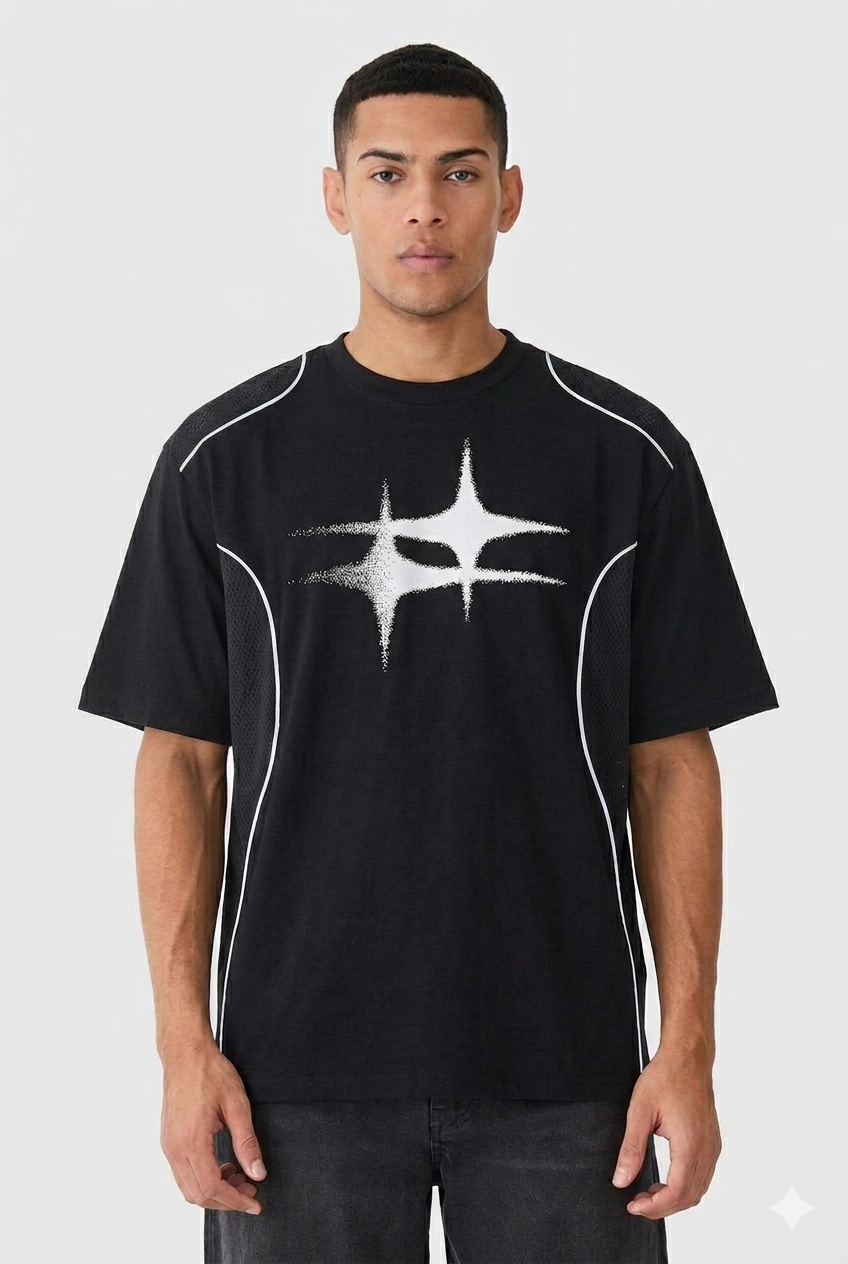 Contrast Panel T-Shirt