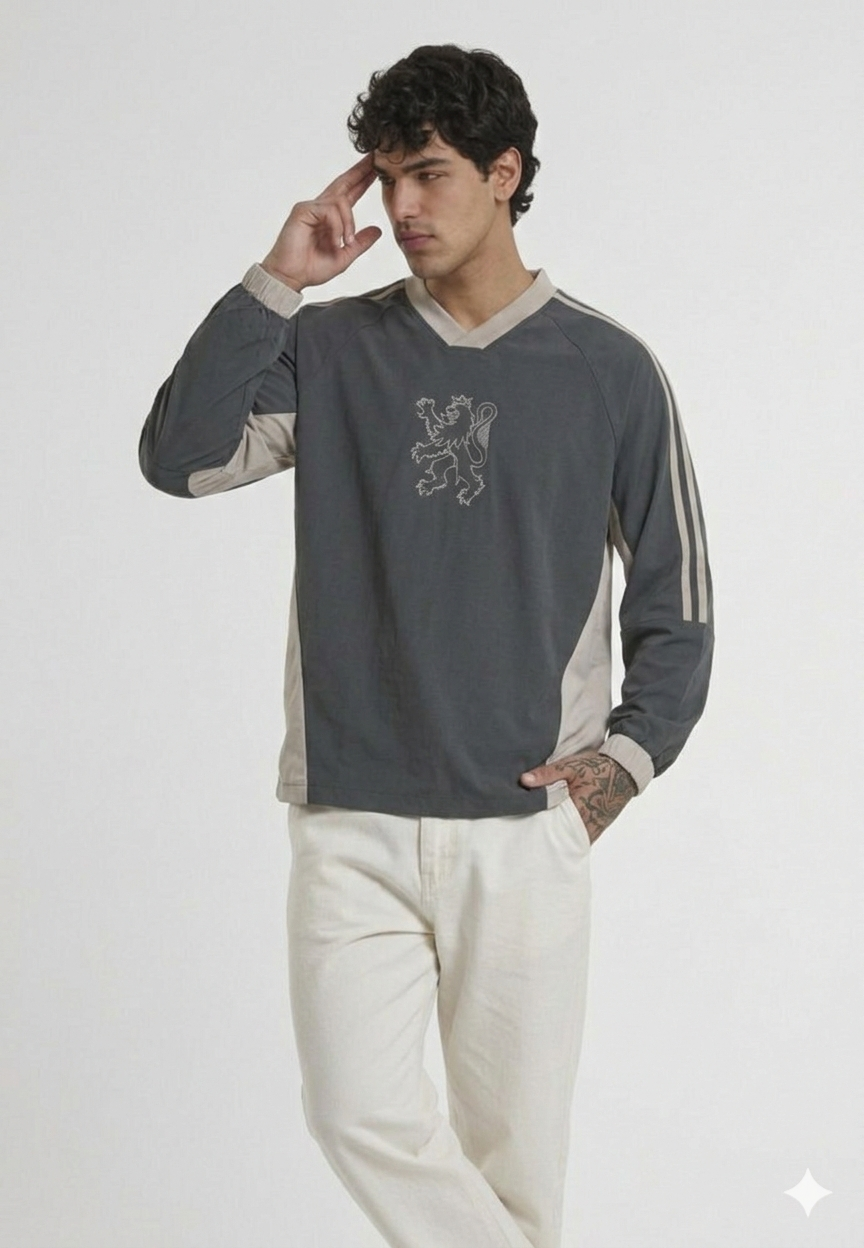 V-Neck Long-Sleeve T-Shirt
