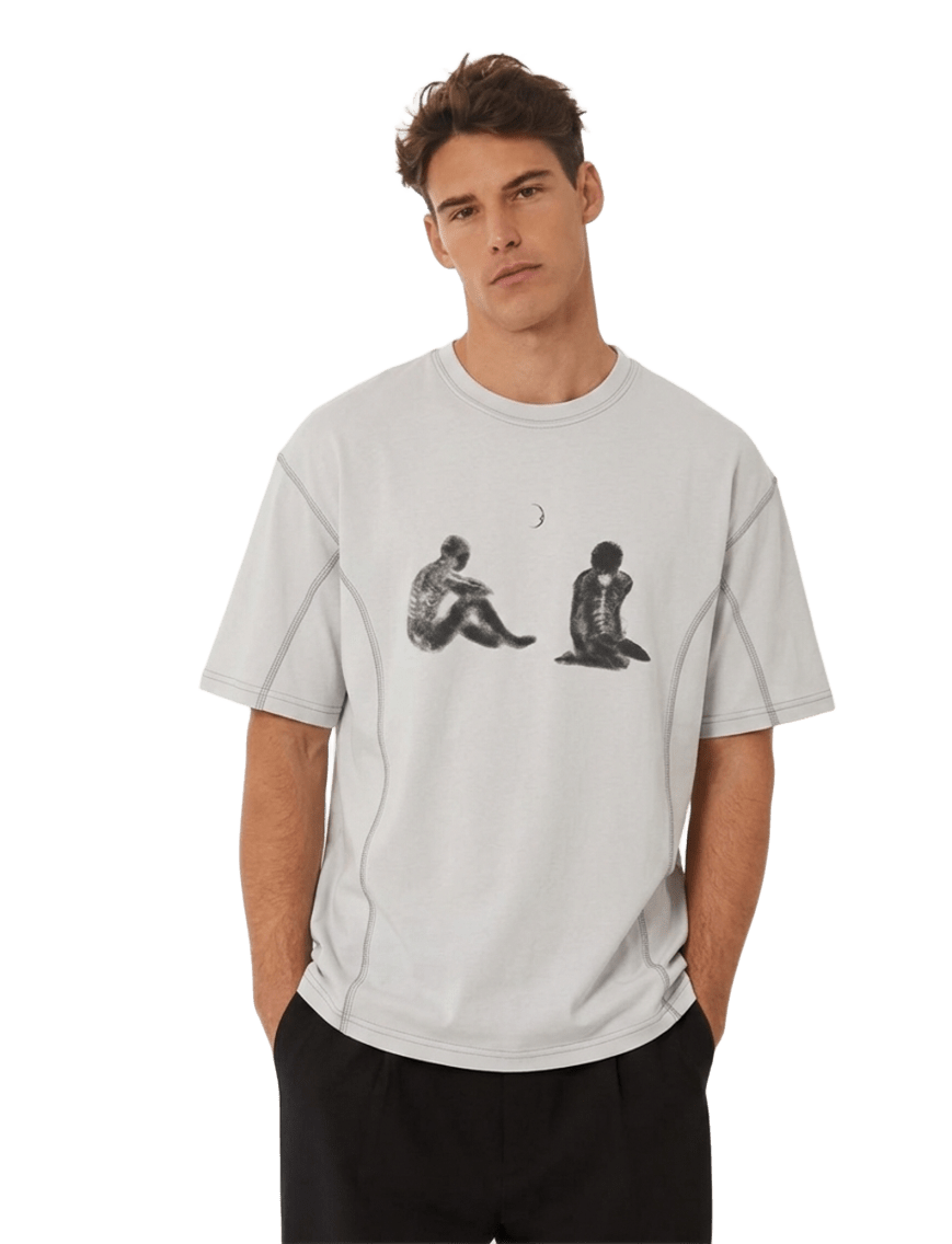 Contrast-Stitched T-Shirt