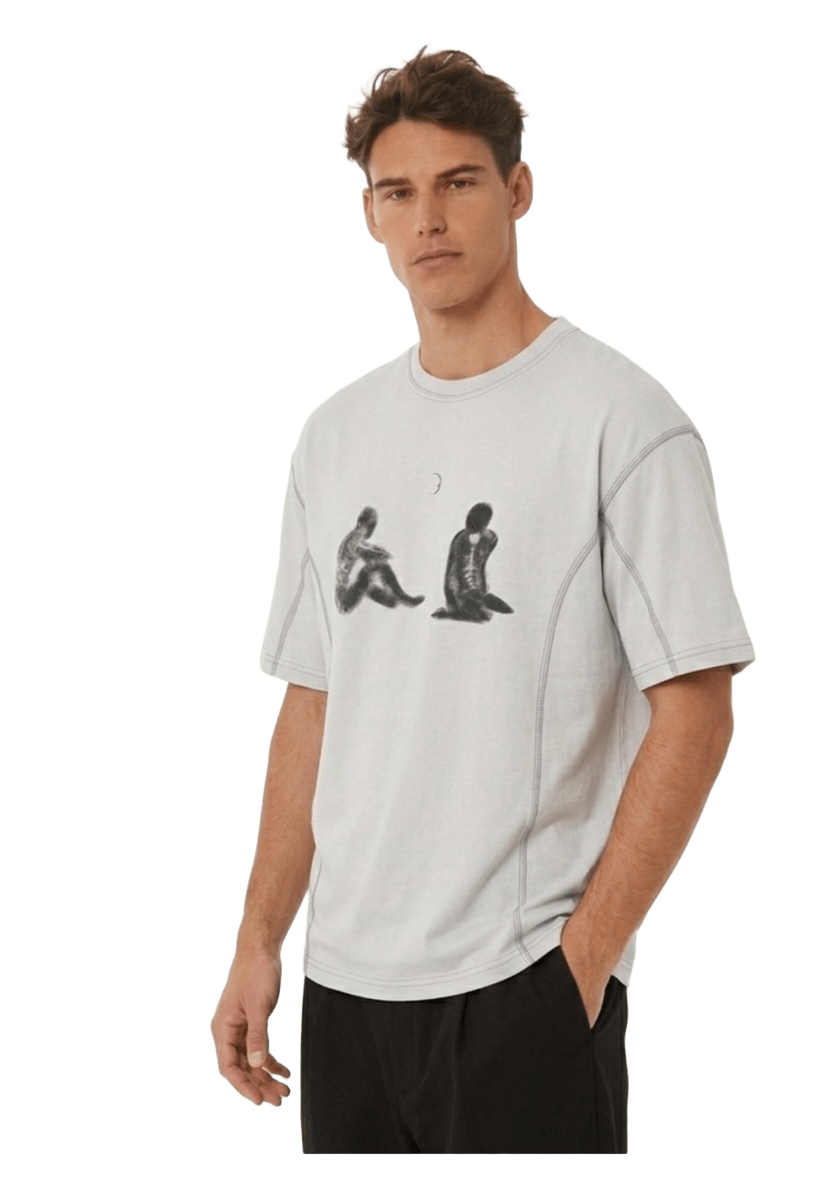 Contrast-Stitched T-Shirt