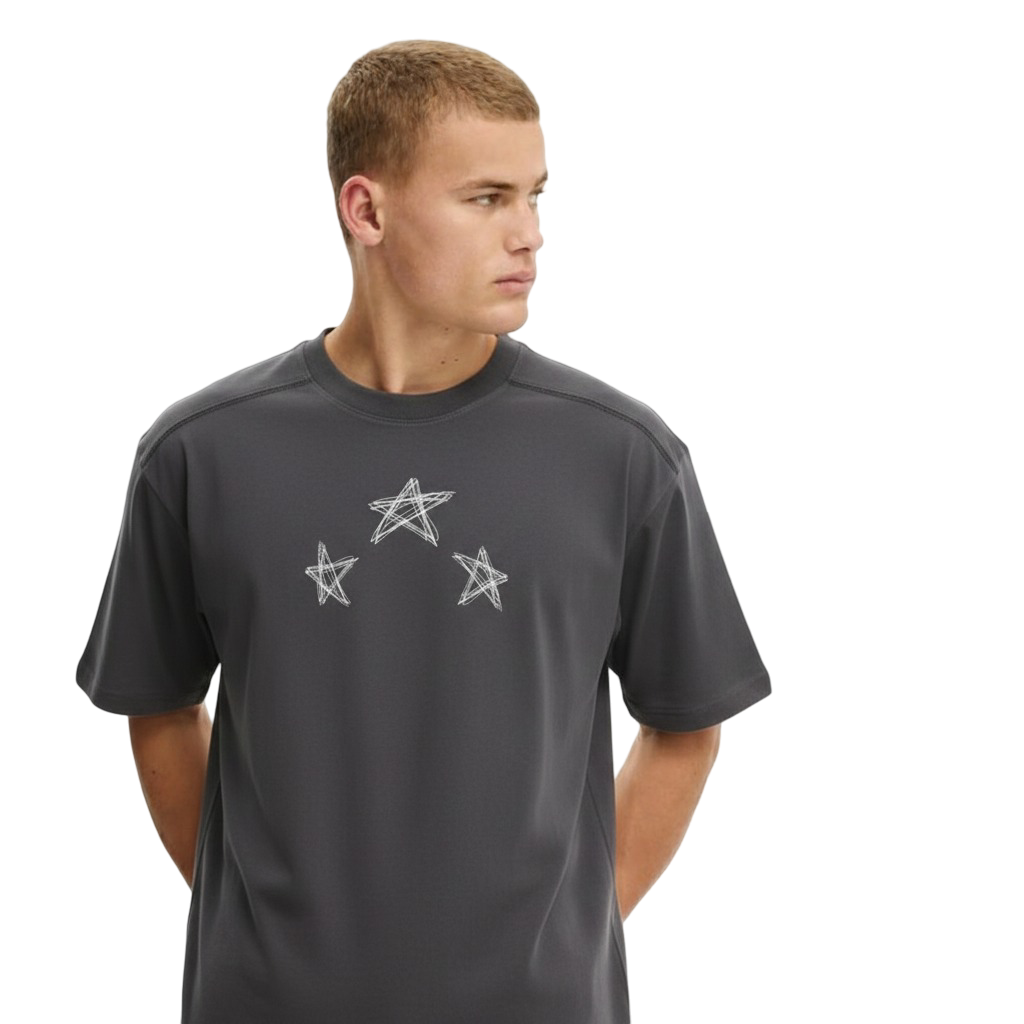 Contrast-Stitched Tee