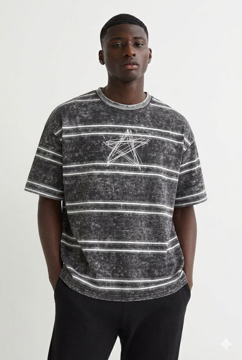 Striped Boxy Fit T-Shirt