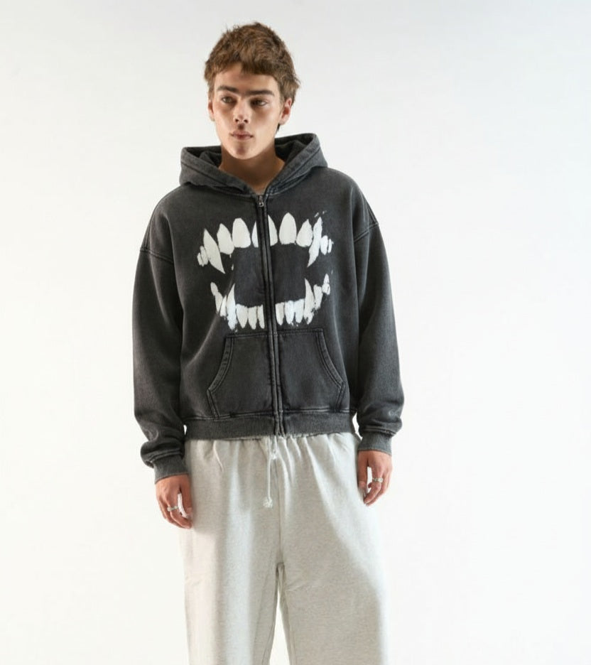 Fangs Zip Hoodie