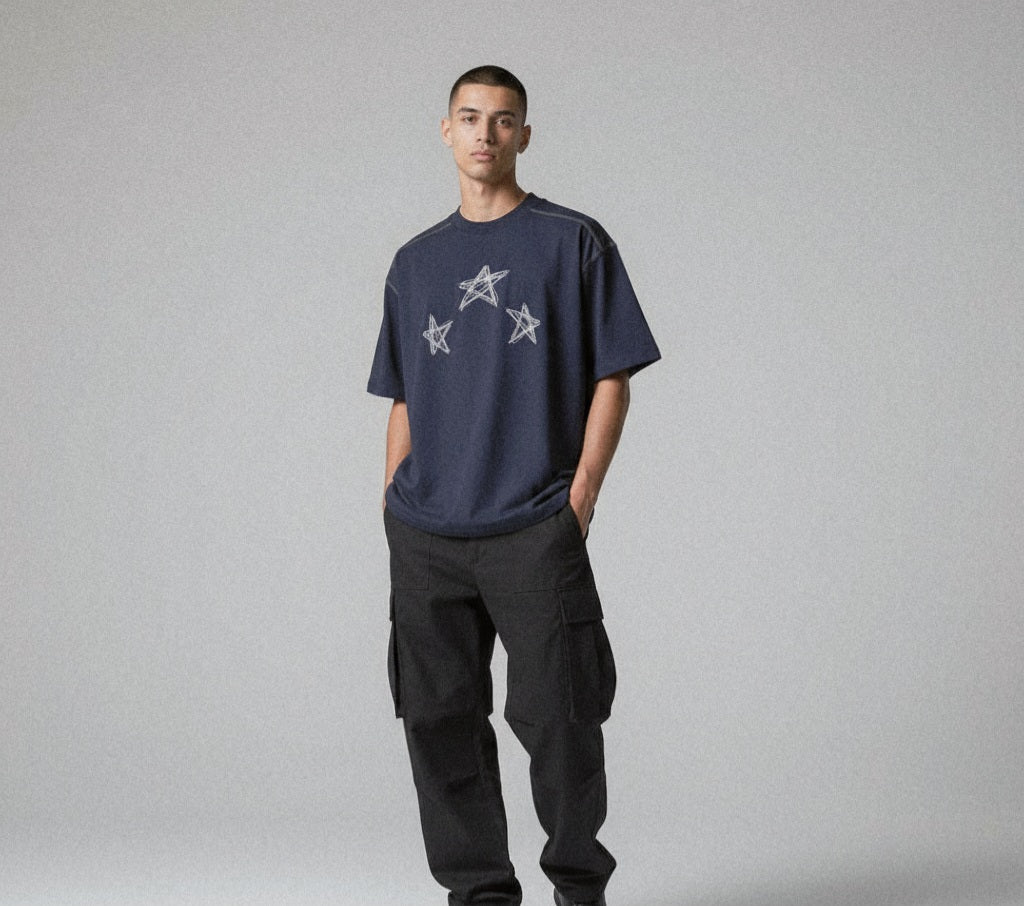 Distressed Star Tee