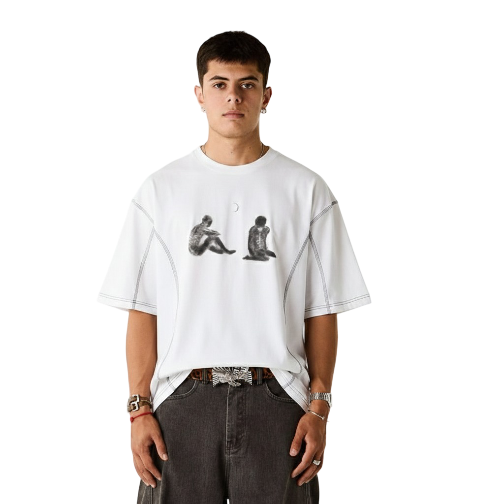 Contrast-Stitched T-Shirt