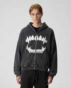 Fangs Zip Hoodie